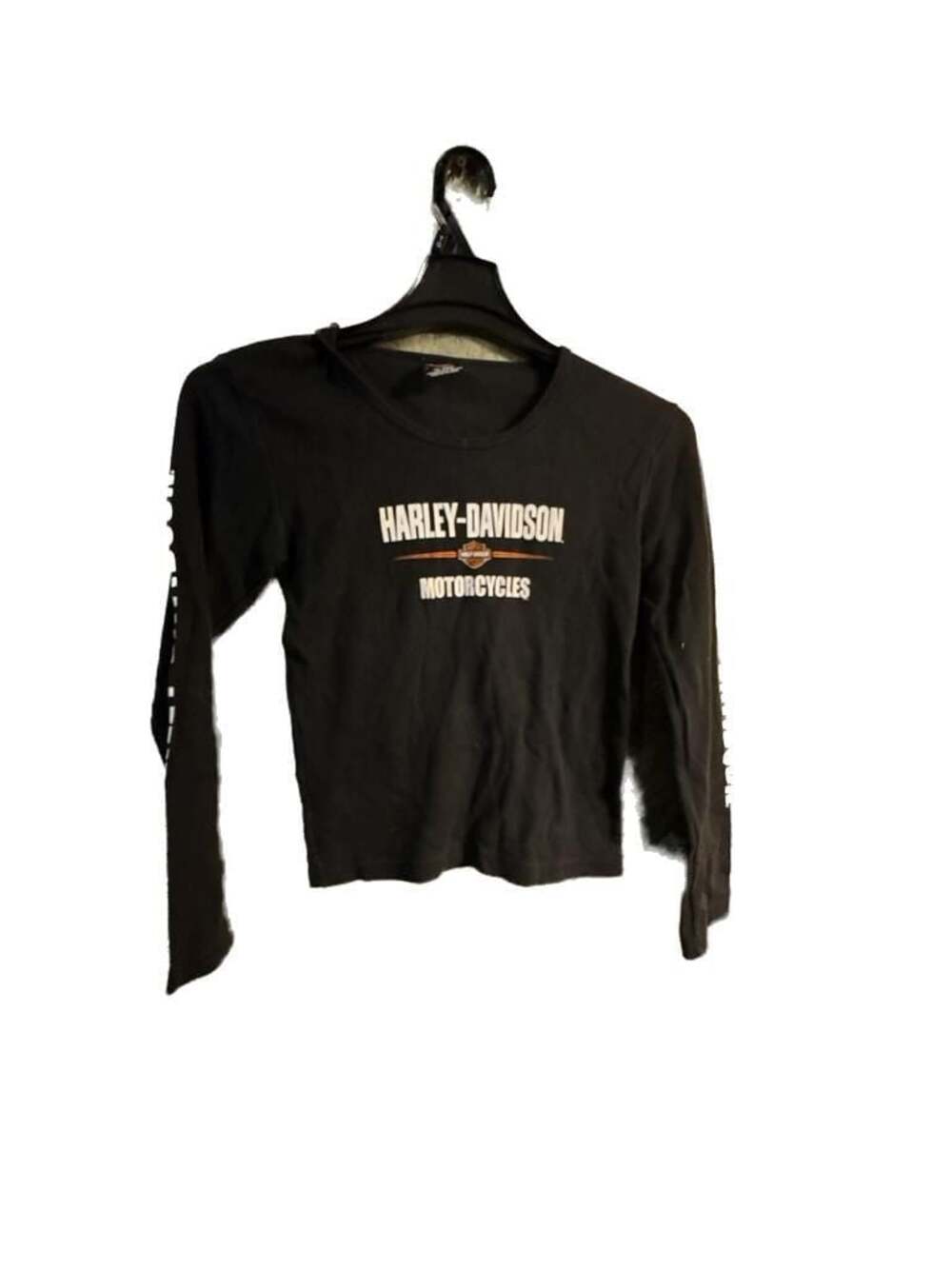 Harley-Davidson Motorcycles Long Sleeve Crew Neck T-Shirt Black
